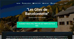 Desktop Screenshot of gites-barcelonnette.com
