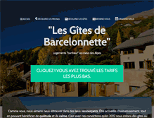 Tablet Screenshot of gites-barcelonnette.com